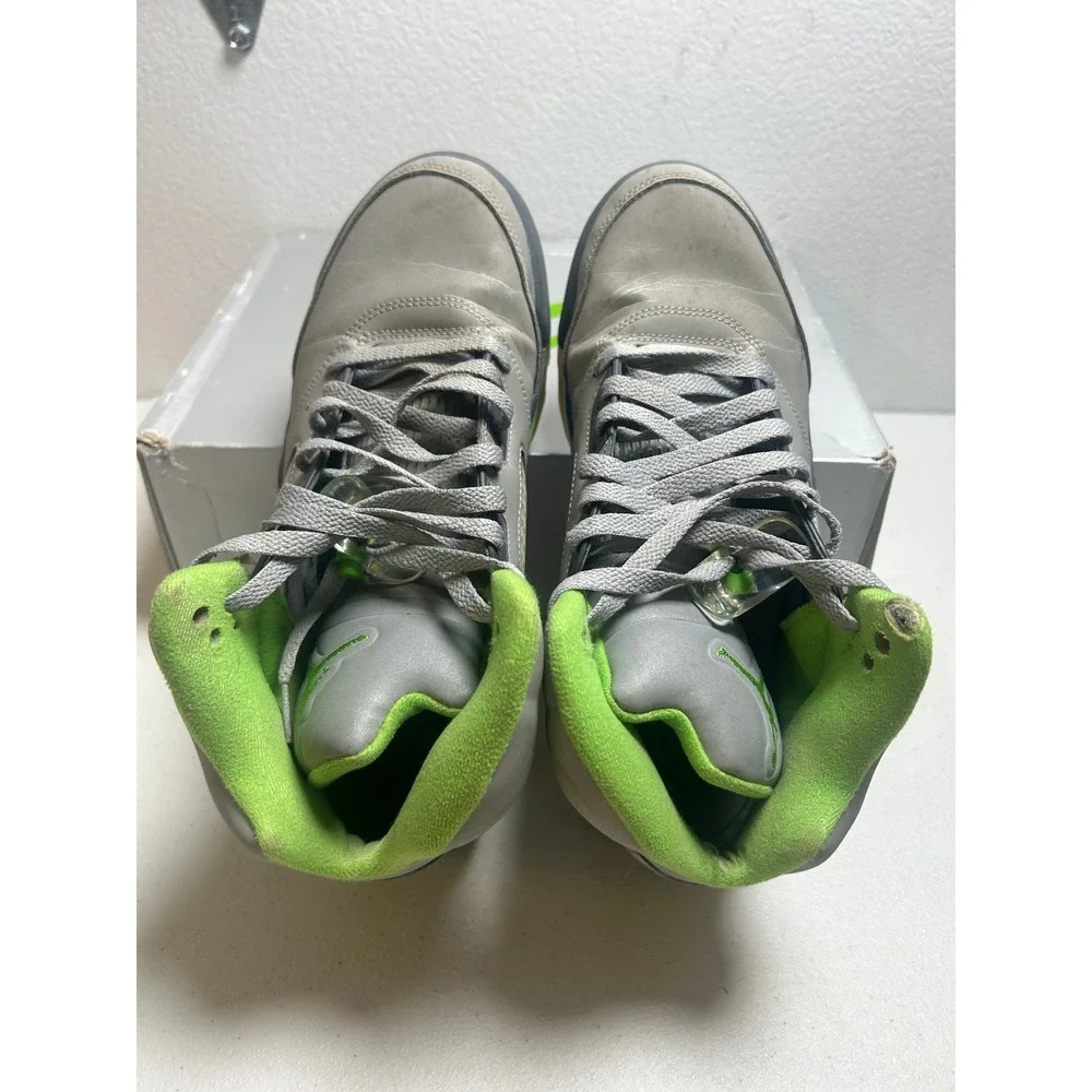 Air Jordan 5 Retro Green Bean Silver Flint Grey 9.5m #2704
